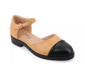 Journee Collection Кроссовки Tesley Slip-On из коллекции Journee, бежевый/черный
