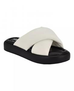 Женские сандалии без шнуровки Evey с перекрещенными крест-накрест Calvin Klein, белый