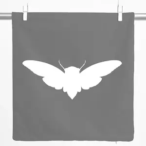 Декоративная наволочка Huuraa с силуэтом мотылька, подарочная, 40x40 см, стальной серый хлопок, украшение в виде мотылька Hellweg Druckerei