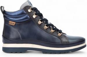 Женские кожаные байкерские ботильоны Infinity - Vigo Infinity Leather, Navy Blue