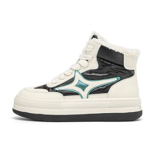 DAPHNE Износостойкие женские высокие кэжуал кроссовки - черные, цвет Black