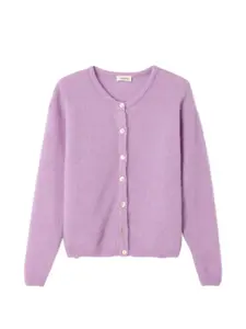 Кардиган с круглым вырезом American Vintage, фиолетовый