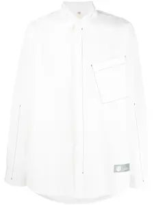 Рубашка с асимметричным карманом OAMC, белый
