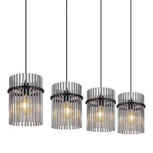 Подвесной светильник Globo Lighting Gorley, цветное стекло/железо - 4 лампы