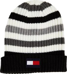 Мужская ребристая шапка-манжета Tommy Hilfiger, Heather Grey Striped