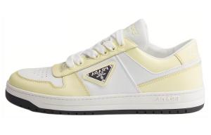 PRADA Женские низкие скейтерские кроссовки Downtown желтые