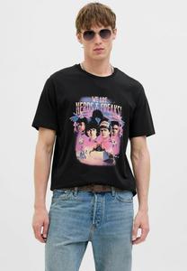 Футболка Jack & Jones GEDRUCKT RUNDHALSAUSSCHNITT , Black /Mottled Black