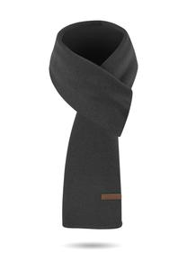 Шарф из мериносовой шерсти гладкий Yuma normani, антрацит
