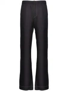 Брюки с кулиской Prada, черный