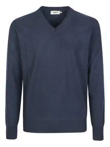Кашемировый свитер с V-образным вырезом Altea, синий