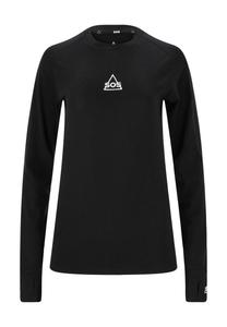 Рубашка Nuuk с длинными рукавами из высококачественной обработки шерсти SOS, черный