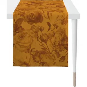 Дорожка для стола 5255 ОСЕННЕЕ ВРЕМЯ, осенний декор, осень Цифровая печать Apelt, коричневый