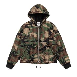 Куртка Stussy Quilted Nylon Work Jacket 'Woodland Camo'