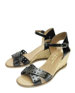 Женские сандалии Dakota с ремешком на щиколотке в черном цвете Eric michael