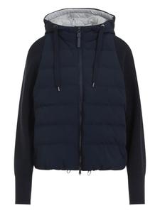 Утепленная куртка с капюшоном Brunello Cucinelli, синий