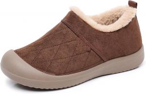 Женские зимние ботинки для снега, водонепроницаемые, с флисовой подкладкой, для холодной погоды, с нескользящей толстой подошвой, удобные ботинки для женщин для прогулок на улице Generic, Coffee-C