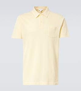 Хлопковая поло Riviera Sunspel, Buttermilk