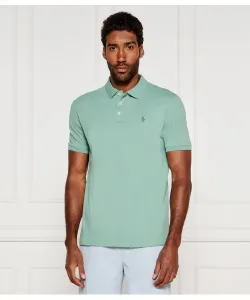 Футболка поло Slim fit Polo Ralph Lauren, зеленый