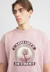 Футболка Carhartt WIP COLD WORLD, Glassy Pink/Pink