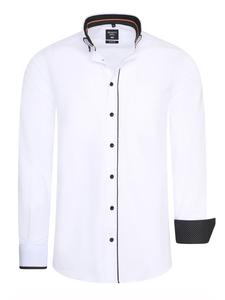 Деловая рубашка в стиле casual с эффектом эластичности белого цвета Rusty Neal