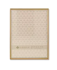 Рамка для фотографий из простого металла цвета золота — 3,5" x 5" Lawrence Frames, gold