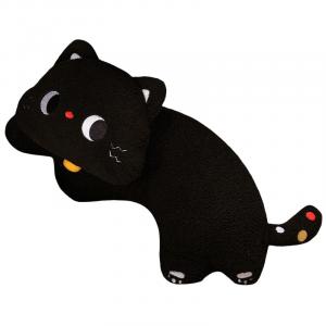 Милые плюшевые куклы с большими глазами в виде котенка, высота 50 см MLING, черный