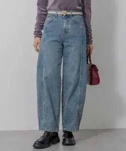 Светлые джинсовые брюки изогнутой формы Suite, цвет Blue [070]