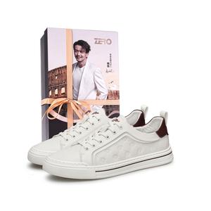 ZRO Мужские скейтерские кроссовки низкие бело-синие и бело-красные, цвет White Red