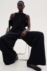 Длинный жилет H&M, черный