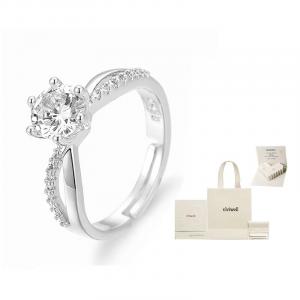 Нишевое дизайнерское кольцо для женщин VIVIWELL, Little Princess Diamond Ring