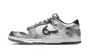 Nike Кроссовки для скейтбординга Dunk Ink Dyed Street с низким верхом, устойчивые к истиранию, мужские, серо-белые