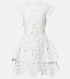Мини-платье с вышитым кружевом Holloway Simkhai, белый