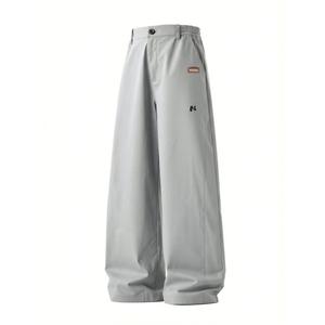 Повседневные брюки Unisex Moderate Straight Fit WARRIOR, бежевый серый[free diy badge]