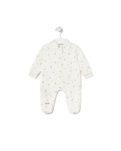 Комбинезон для младенца без ножек из вельветового хлопка с наполнителем Tous, светло-бежевый