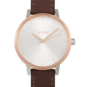 Часы Nixon Kensington Leather 37 мм из нержавеющей стали цвета розового золота A108 2632
