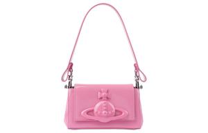 Vivienne Westwood Хаки кожаная портативная сумка через плечо женская розовая