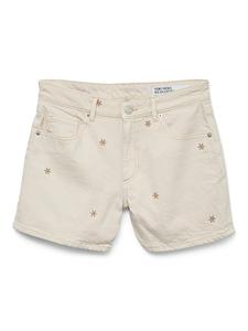 Джинсовые шорты Vero Moda, бежевый