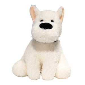 Плюшевая кукла щенка вест хайленд уайт терьера высота 30см/35см Fat Fat Dragon, West Highland - Choker Style