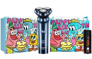 Электробритва FS923 с быстрой зарядкой, полностью моющаяся, тройное лезвие FLYCO, Fs923 Everyday Spongebob Squarepants Set