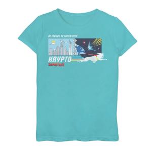 Футболка с графической панелью DC Super Pets Krypto для девочек 7–16 лет DC Comics