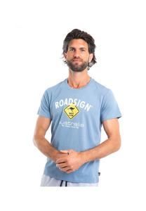 Мужская футболка Diamond с логотипом и круглым вырезом, 100% хлопок ROADSIGN australia, цвет Jeansblau