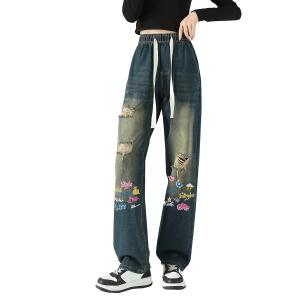 WARRIOR Джинсы женские Nostalgic Green Moderate Straight Fit