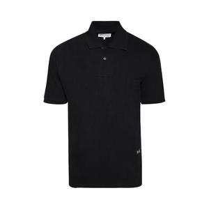 Поло Maison Margiela Logo Print Polo Shirt, Black