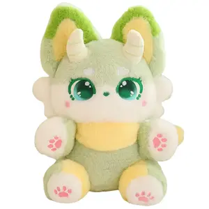 Мягкая игрушка милый фантомный зверь демон-лис Bitter purchase, зеленый