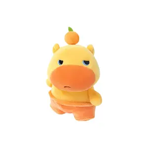 Плюшевый кулон капибара с милым пренебрежительным выражением высота 10см Cute Chip