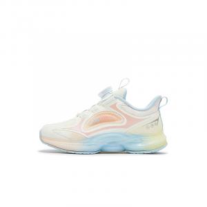 Кроссовки для бега с низким верхом Light Weave 1.0, противоскользящие, износостойкие, детские XTEP, белый/серый/розовый