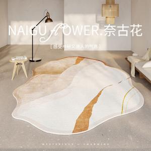 AOVOC Ковер 180х250 см для гостиной/спальни в японском стиле wabi-sabi, модель nigura flower irregular 01