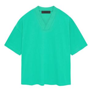 Футболка ss24 v neck t-shirt 'mint leaf' Fear Of God Essentials, зеленый