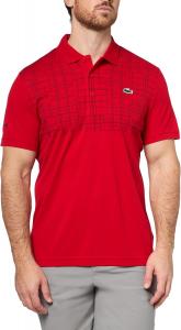 Lacoste мужская спортивная теннисная футболка Novak Djokovic Polo, Red