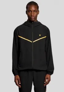 Легкая полосатая тренировочная куртка для легкой атлетики Lyle & Scott, Z Jet Black